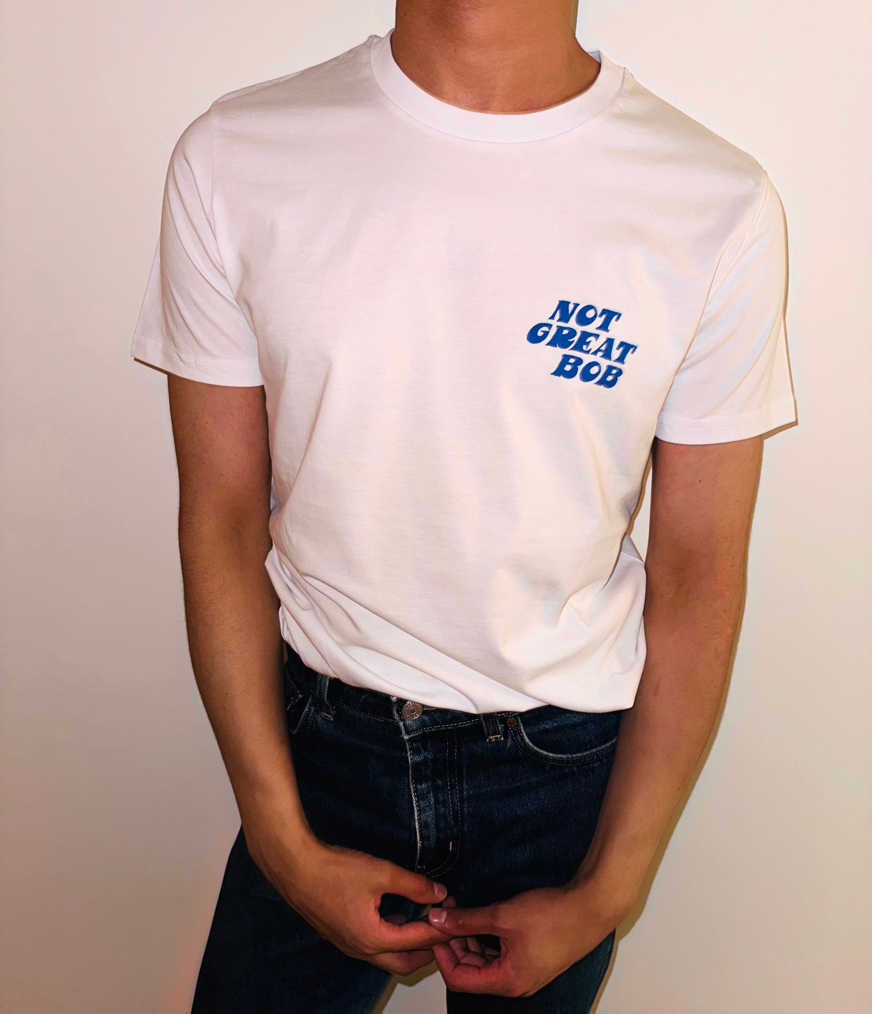 NOT GREAT BOB LOGO TEE (WHITE)